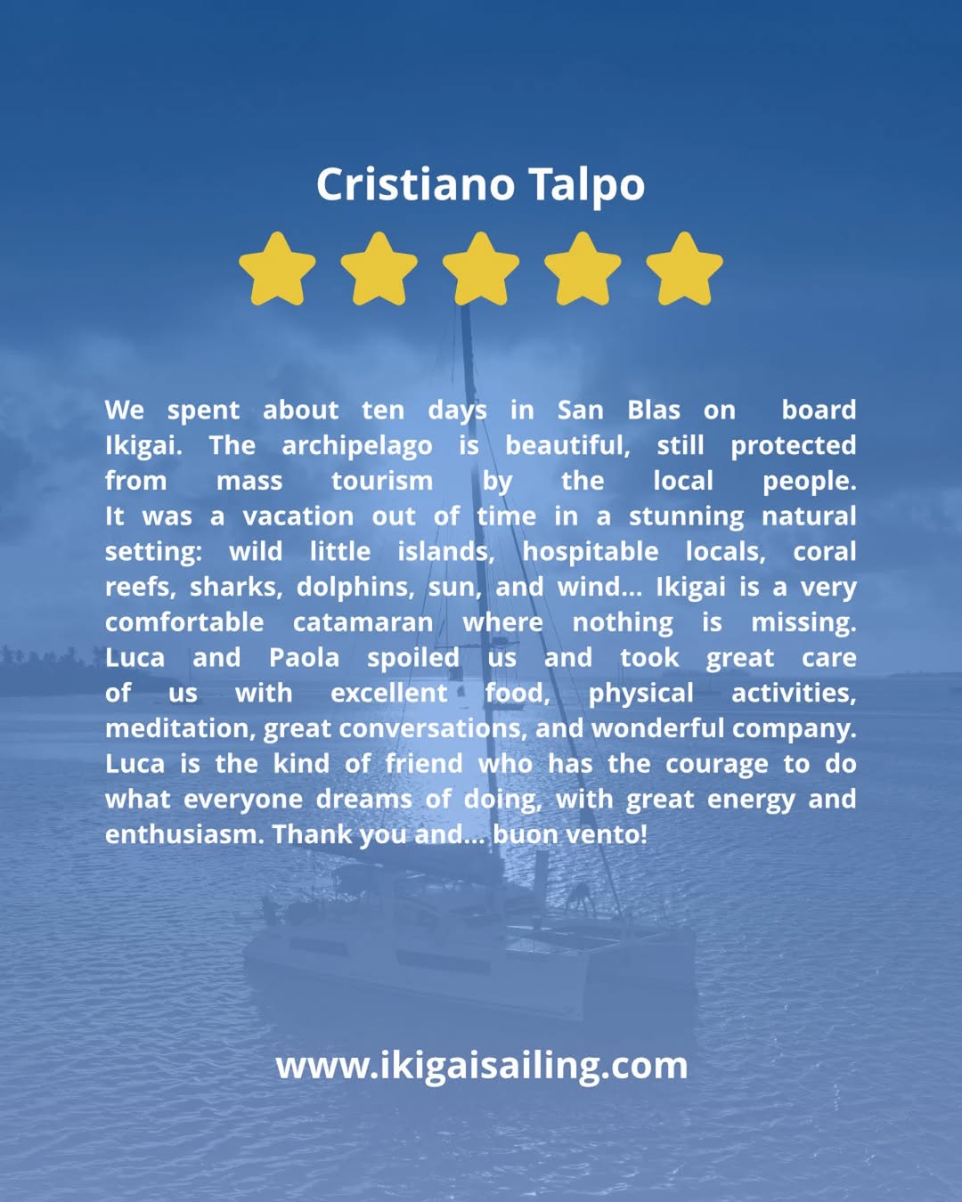 The true essence of Ikigai is found in the moments of calm, where the sea and purpose meet. 🌊✨ Cristiano Talpo shares his experience sailing with us: an advent